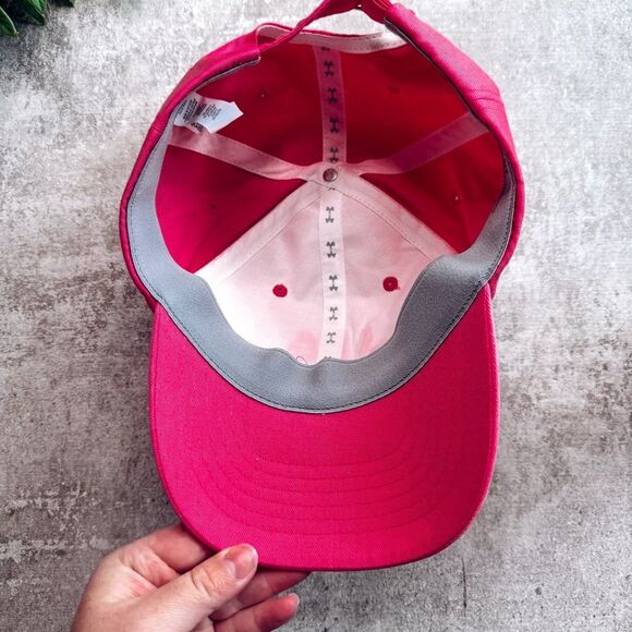 Under Armour Pink Baseball Cap NWT One Size - Picture 2 of 5
